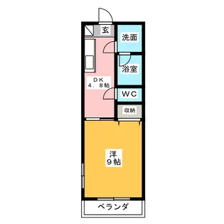 サンライズ今泉【1階】の間取り