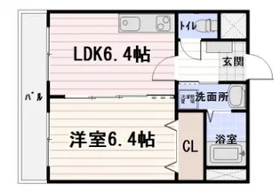 レシェンテ・ヴィラ日の里【5階】の間取り