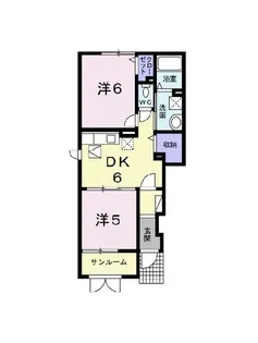 セレノコルソ【1階】の間取り