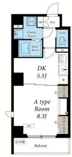 リブリ神楽坂【5階】の間取り