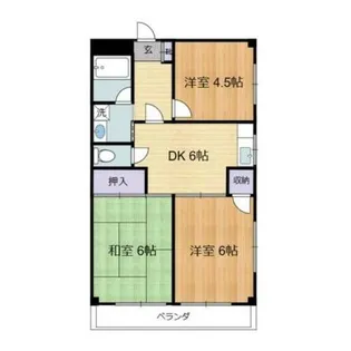 ラリーマンション(RALLYマンション)【3階】の間取り