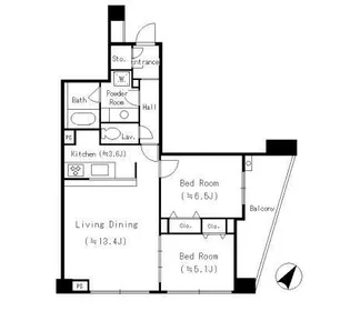 パークキューブ平和台【4階】の間取り