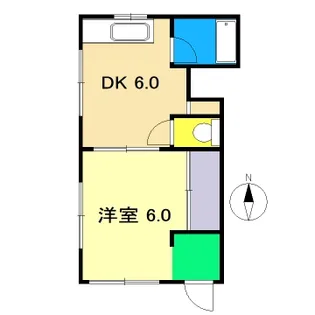 ふじハイツ【2階】の間取り