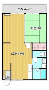コーポラスアシカ【2階】の間取り
