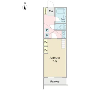 エステート新松戸23【2階】の間取り