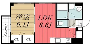 千葉県千葉市中央区長洲1【マンション】の間取り