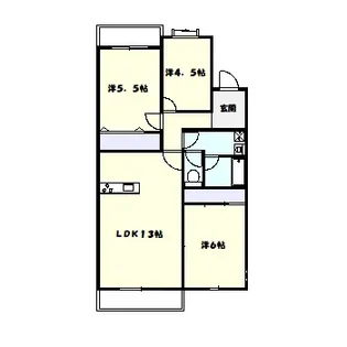 神奈川県横浜市青葉区さつきが丘【マンション】の間取り