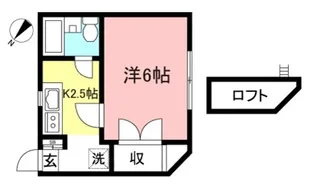 東京都多摩市関戸2【アパート】の間取り