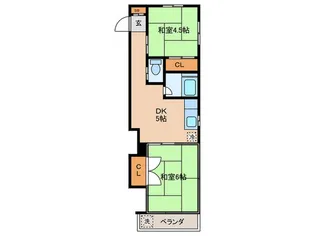 さくら荘【2階】の間取り