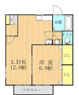 熊本県熊本市北区龍田弓削1【アパート】の間取り
