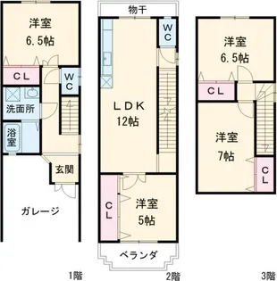 京都府京都市西京区山田南山田町【一戸建】の間取り