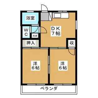 ハイツ玉和第1【3階】の間取り