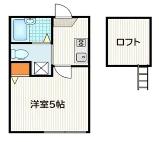フラット洋【1階】の間取り