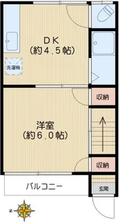 波多野荘【2階】の間取り