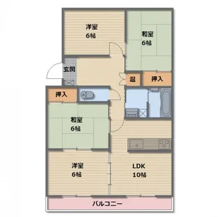 長野県長野市大字栗田【マンション】の間取り