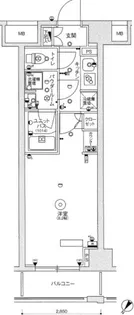 スカイコートヒルズ北新宿【4階】の間取り