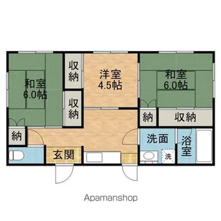茨城県神栖市柳川【一戸建】の間取り
