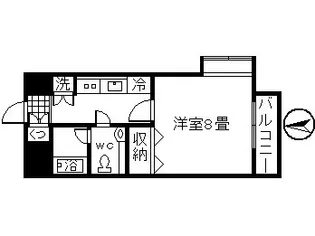 シーフォート新町【4階】の間取り