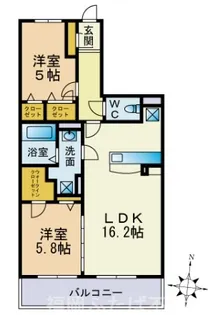 ベルコモンズ賀茂【3階】の間取り