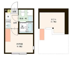 Casa Haml【2階】の間取り