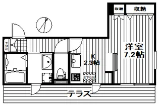 カーサマツガオカ【1階】の間取り