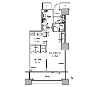 東京都中央区勝どき6【マンション】の間取り