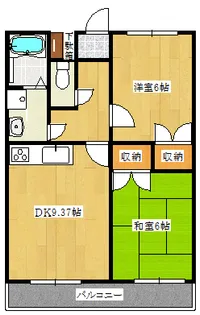 メゾングランデK【3階】の間取り