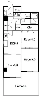 ファルバンワキサカ【3階】の間取り
