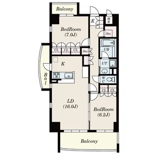 愛知県名古屋市北区金城1【マンション】の間取り