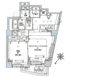 アヴニールイシ南千住【1階】の間取り