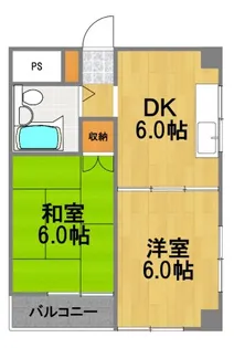 サンライズ福生【2階】の間取り