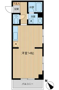 行徳倶楽部【6階】の間取り