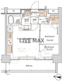 ブランシエスタ木場【2階】の間取り