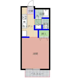 茨城県水戸市千波町【アパート】の間取り