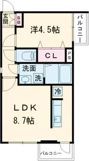 エルスタンザ平井【2階】の間取り