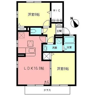 リヴェールKI【1階】の間取り