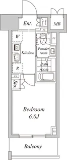 1Kの間取り画像