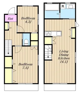 神奈川県厚木市林4【一戸建】の間取り