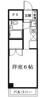 ジュネス北原【5階】の間取り