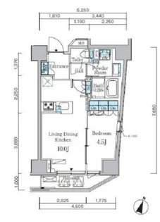 東京都渋谷区千駄ヶ谷3【マンション】の間取り
