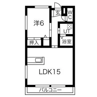 若葉台ハイツ【2階】の間取り