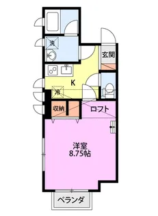 ブレンダII【1階】の間取り