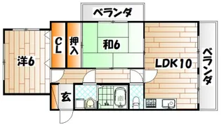 クラブハウス熊本【5階】の間取り