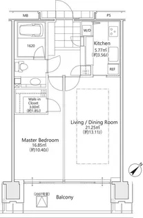 松竹スクエアレジデンス【20階】の間取り