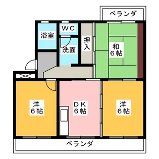 エクセル緑ヶ丘【2階】の間取り
