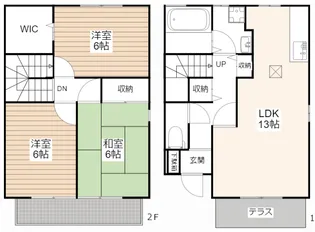 ファミールA【1階】の間取り