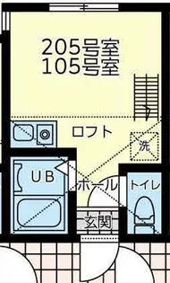 神奈川県横浜市神奈川区斎藤分町【アパート】の間取り