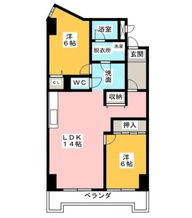 ラ・フィーネヤトミ【2階】の間取り