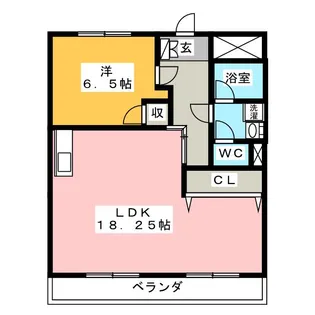 寺澤ハイツ【6階】の間取り