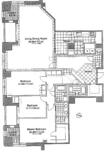 青山第一マンションズ【17階】の間取り